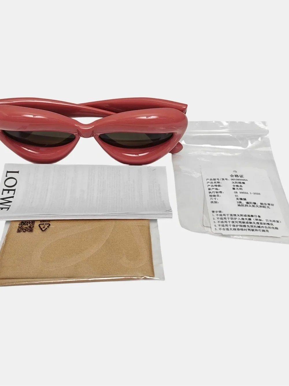 Loewe Coral Pink Cat-Eye Sunglasses